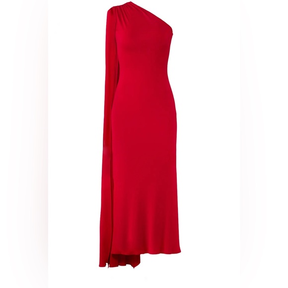 Naeem Khan Vibrant One Shoulder Dress - Picture 4 of 8